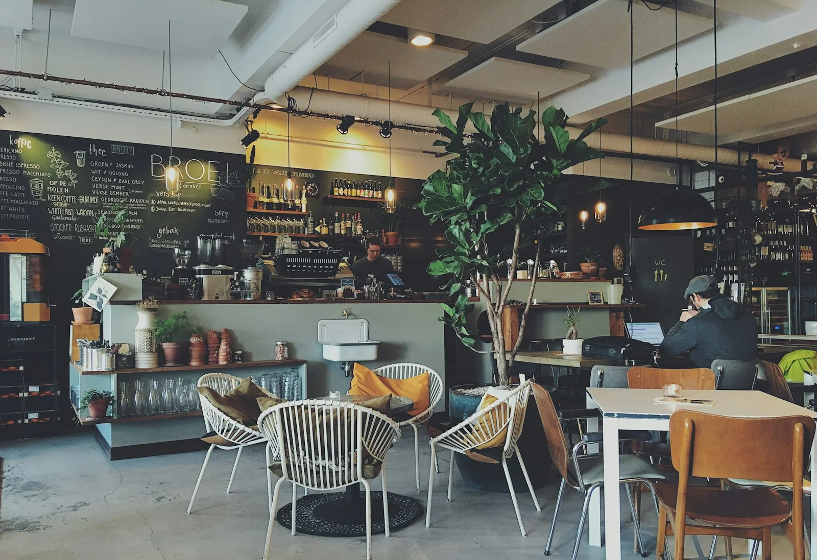 People meeting in a café, moving connection from apps to real life